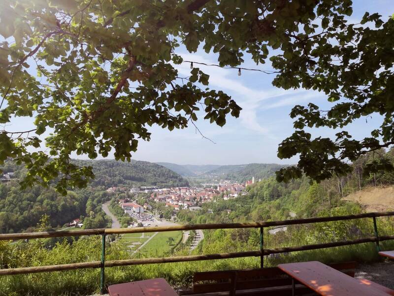 Die Aussicht auf die Stadt vom Rauschbart