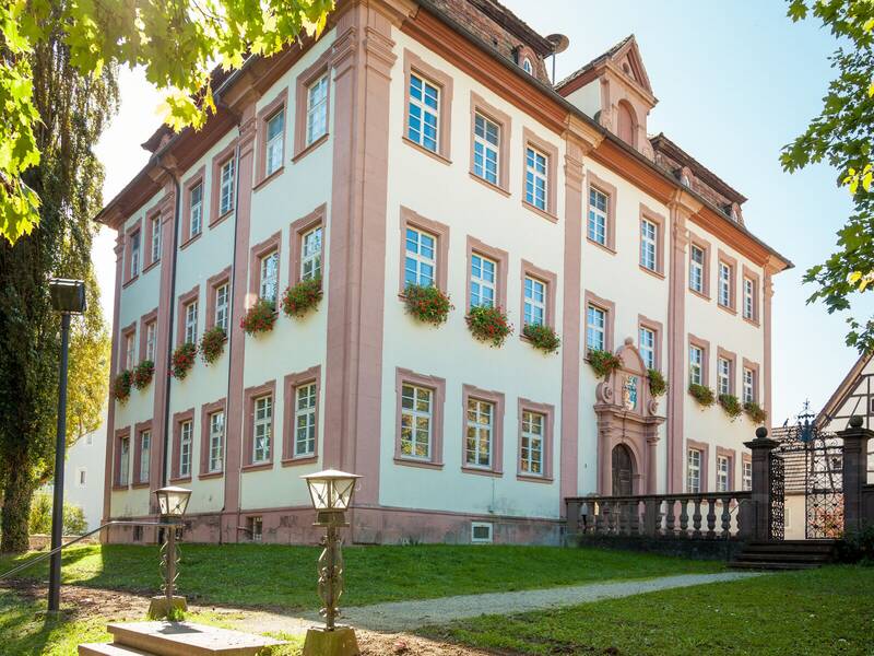 Das Schloss Dettingen mit seiner spektakulären Hausfassade