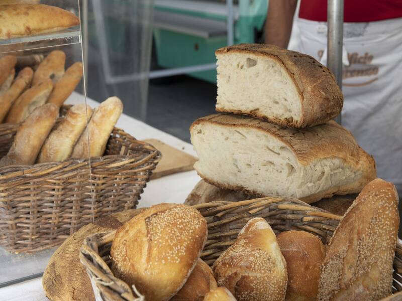Eine Vielzahl an Brot